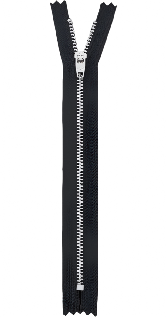 YZiP® with Silver Anodized Aluminum – Lightweight Zipper for Casual Wear