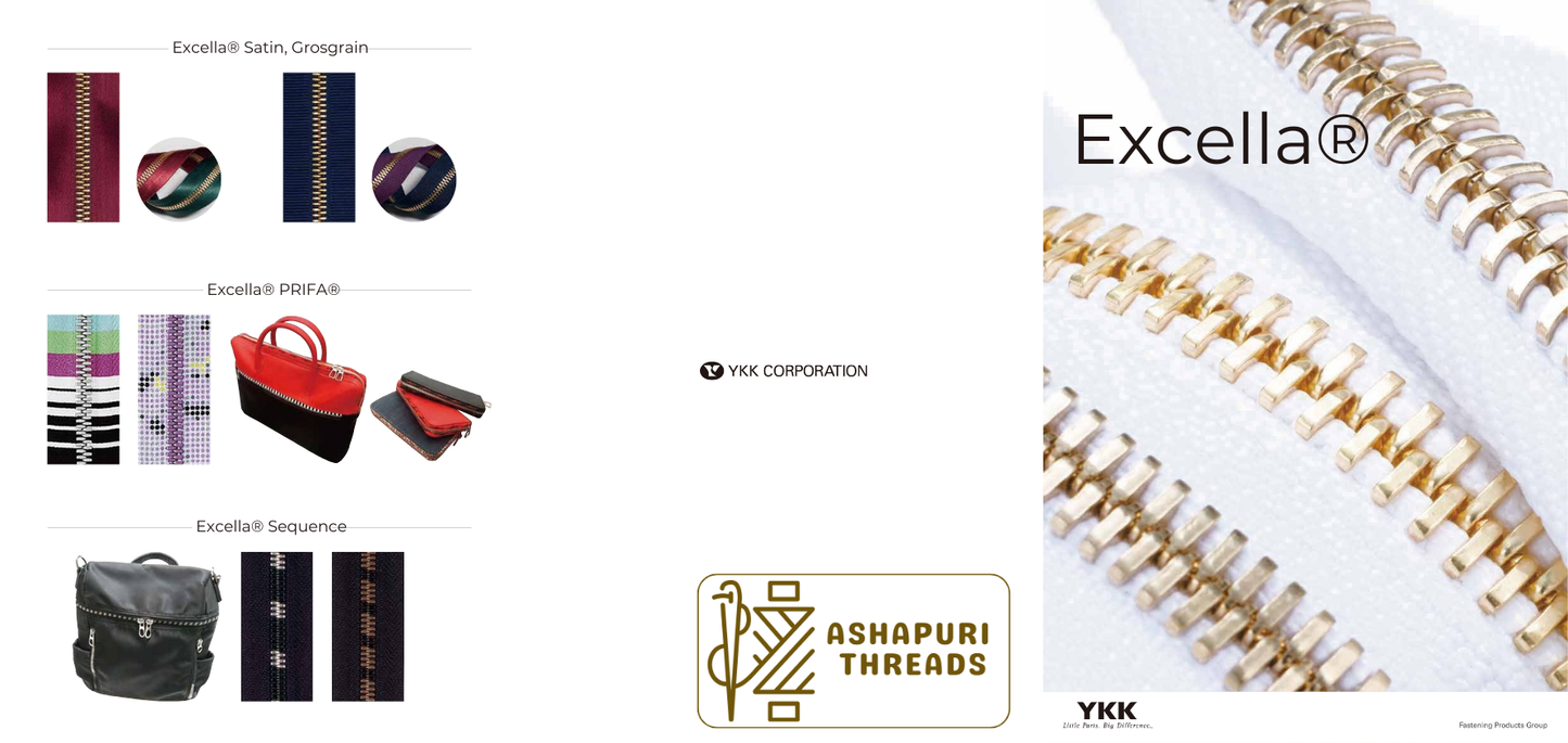 EXCELLA® Light Zipper – Lightweight Aluminum Alloy Element