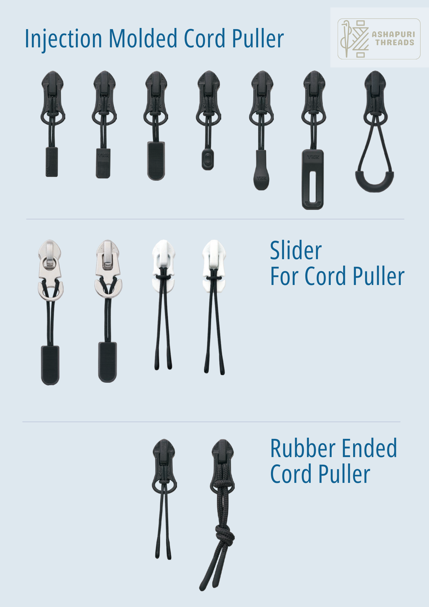 Attachable TPU Puller for Zippers – Size #5 (Coil & VISLON)