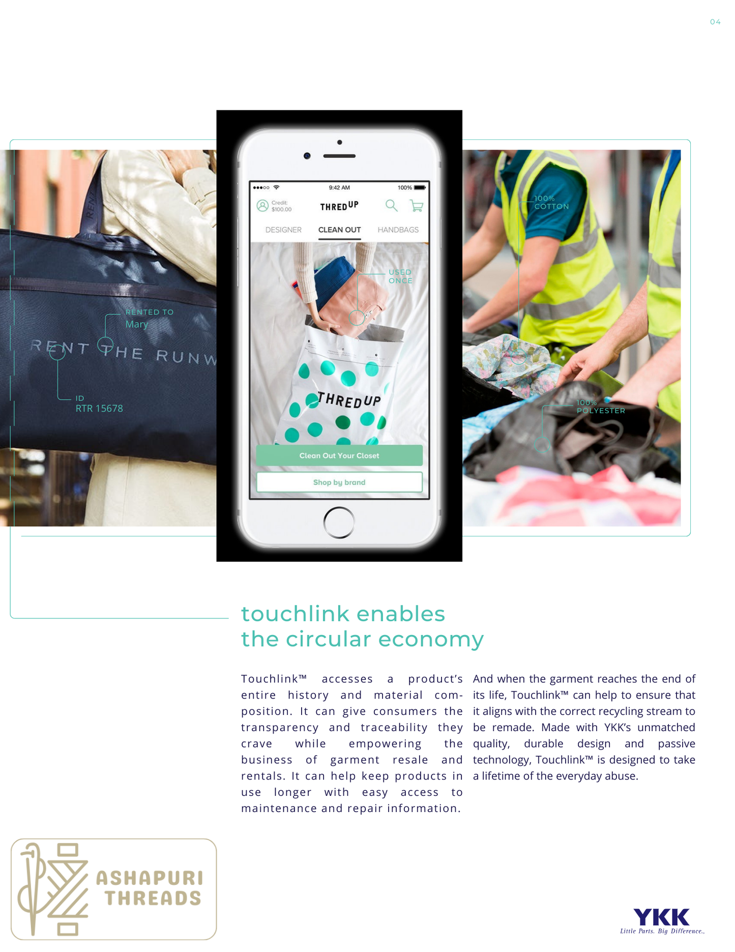 TouchLink® Zipper with NFC Puller