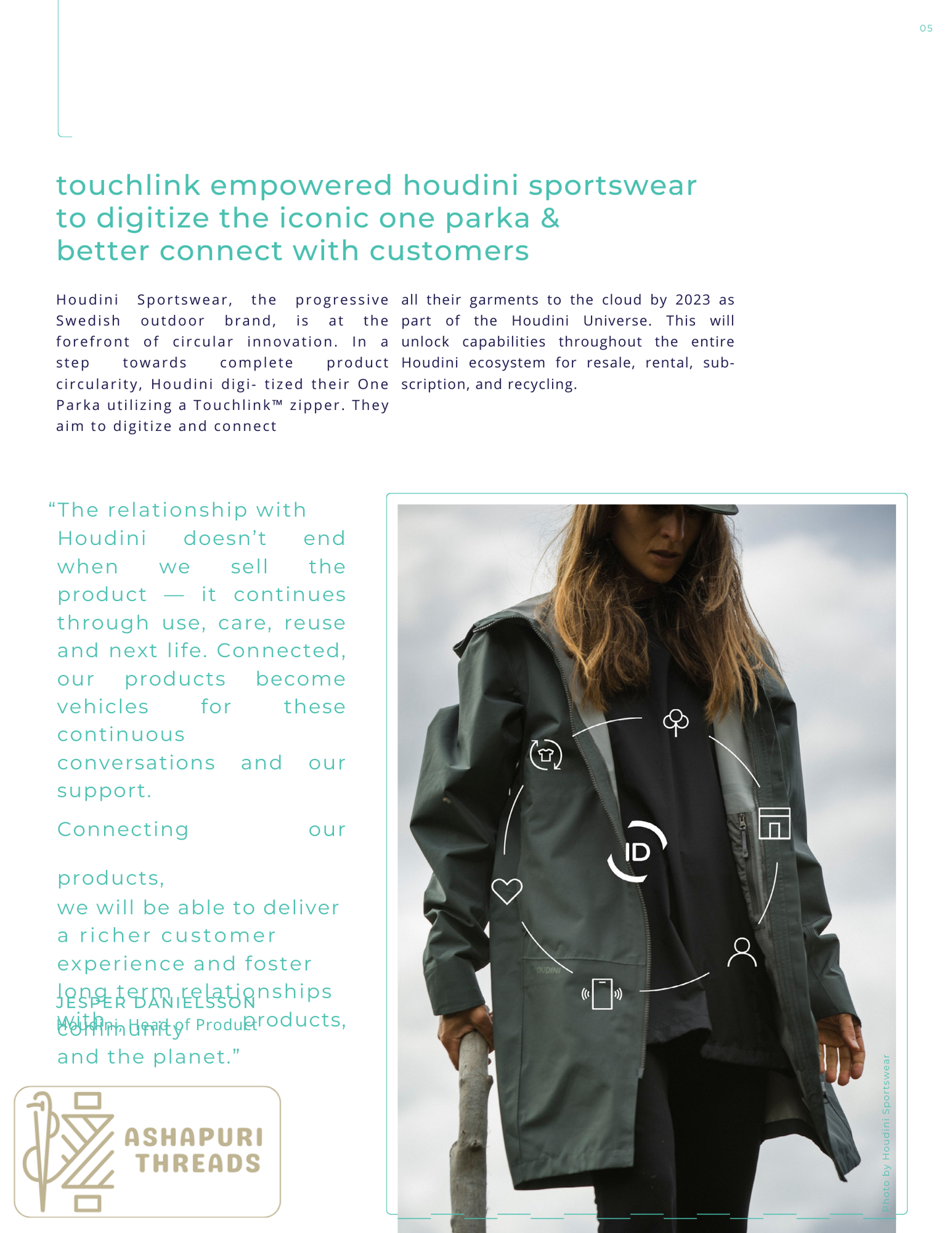 TouchLink® Zipper with NFC Puller