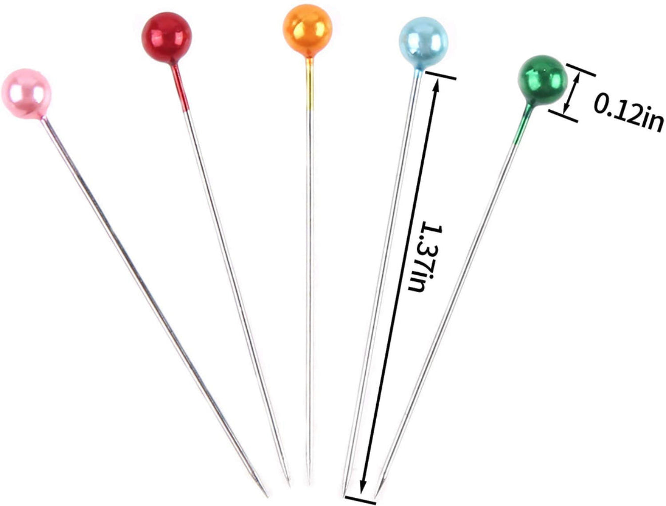 Pearl Head Pins for Tailoring – 384 Pins |Garments