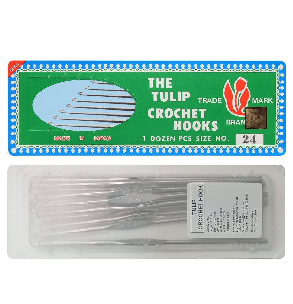Tulip Crochet Hook for Thread Work - Made in Japan