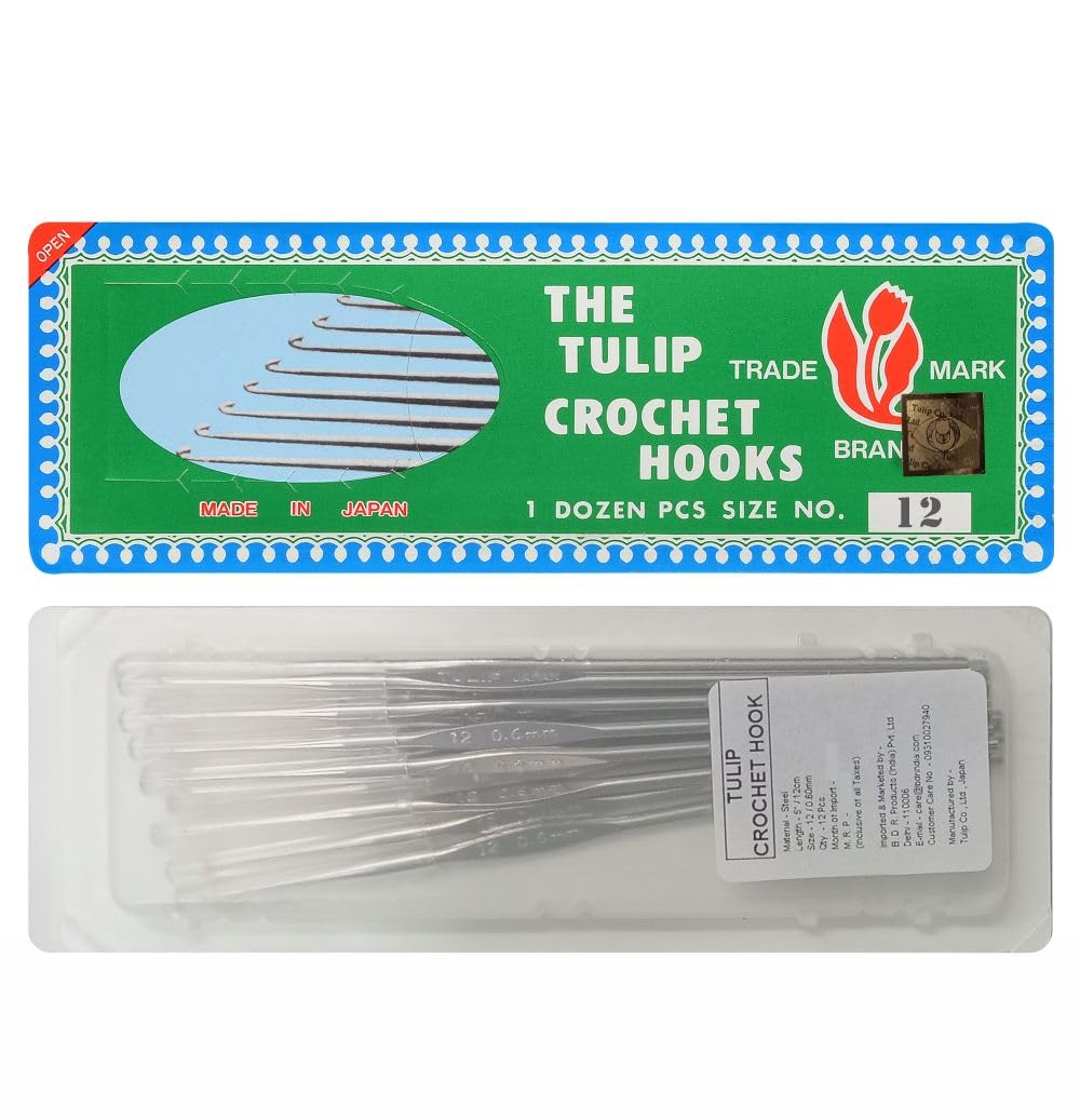 Tulip Crochet Hook for Thread Work - Made in Japan