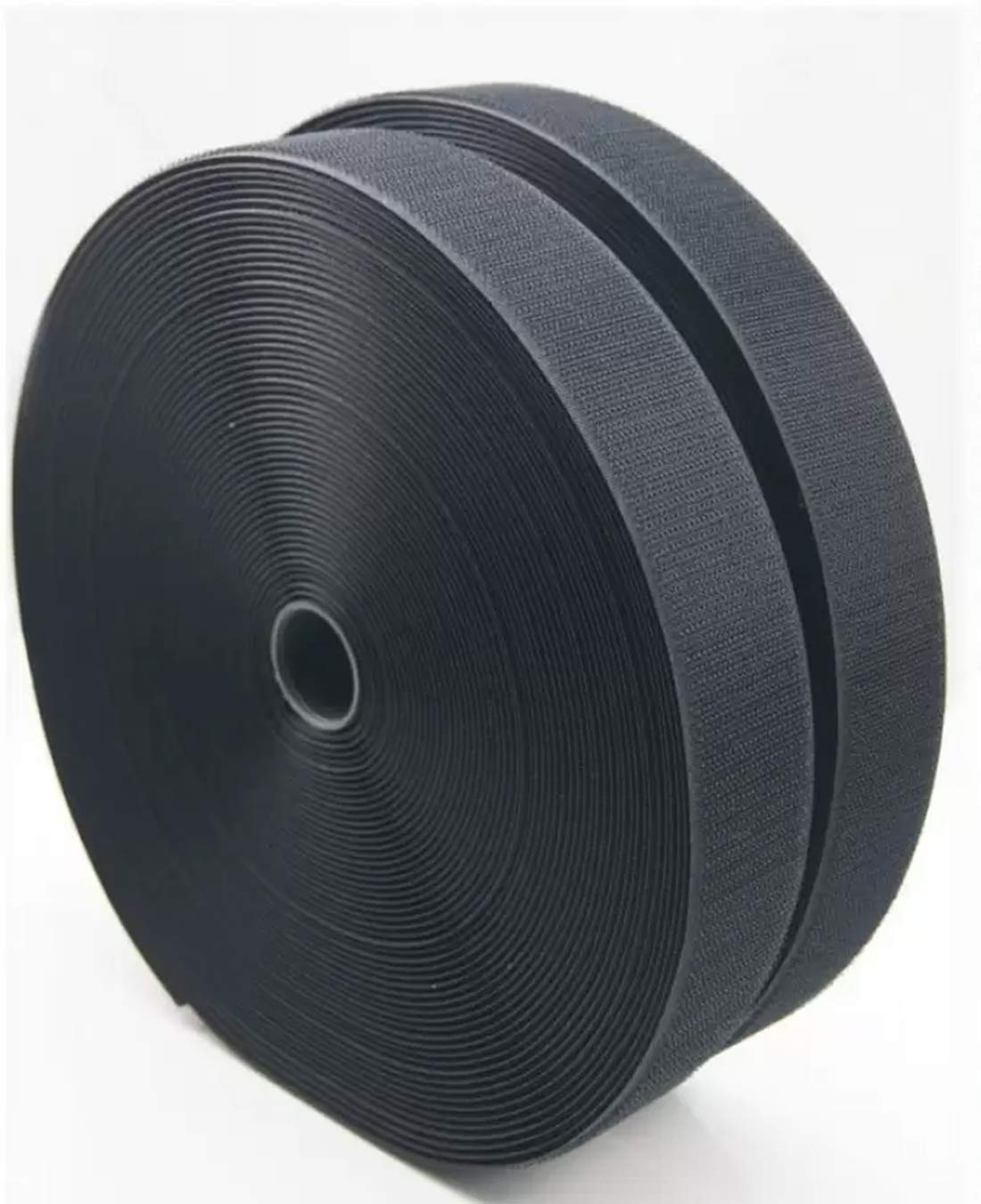 Two-Sided Hook & Loop Tape (Black) – Durable Fastening Solution