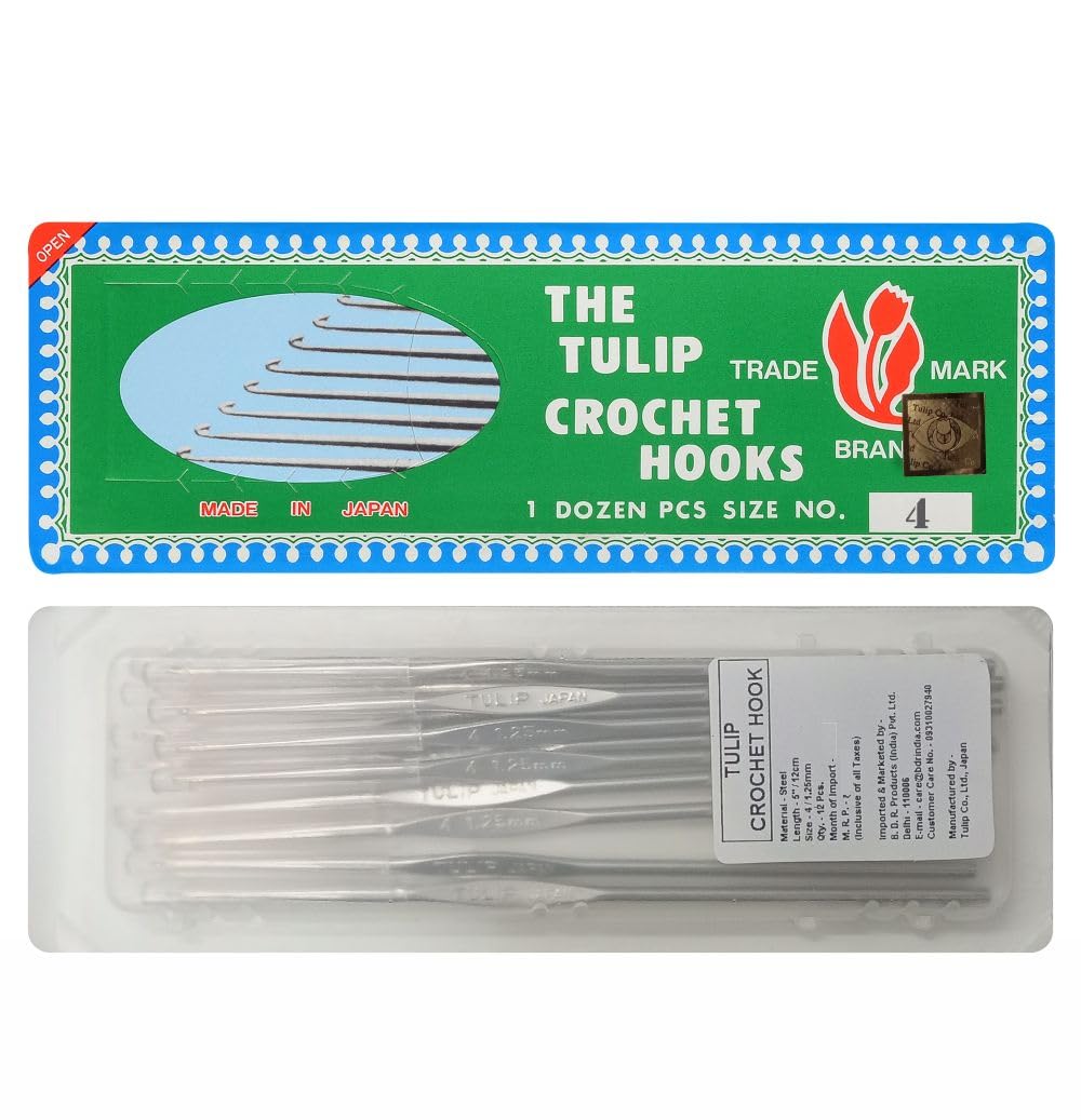 Tulip Crochet Hook for Thread Work - Made in Japan
