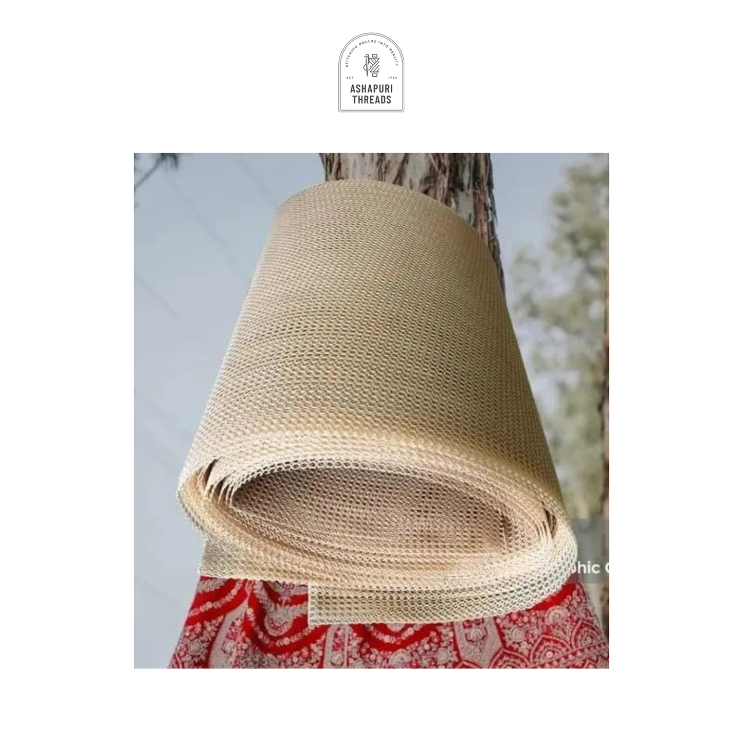 Can Can Net Fabric – Polyester for Lehengas & Gowns (11 inch/ 14inch x 45 Meter)