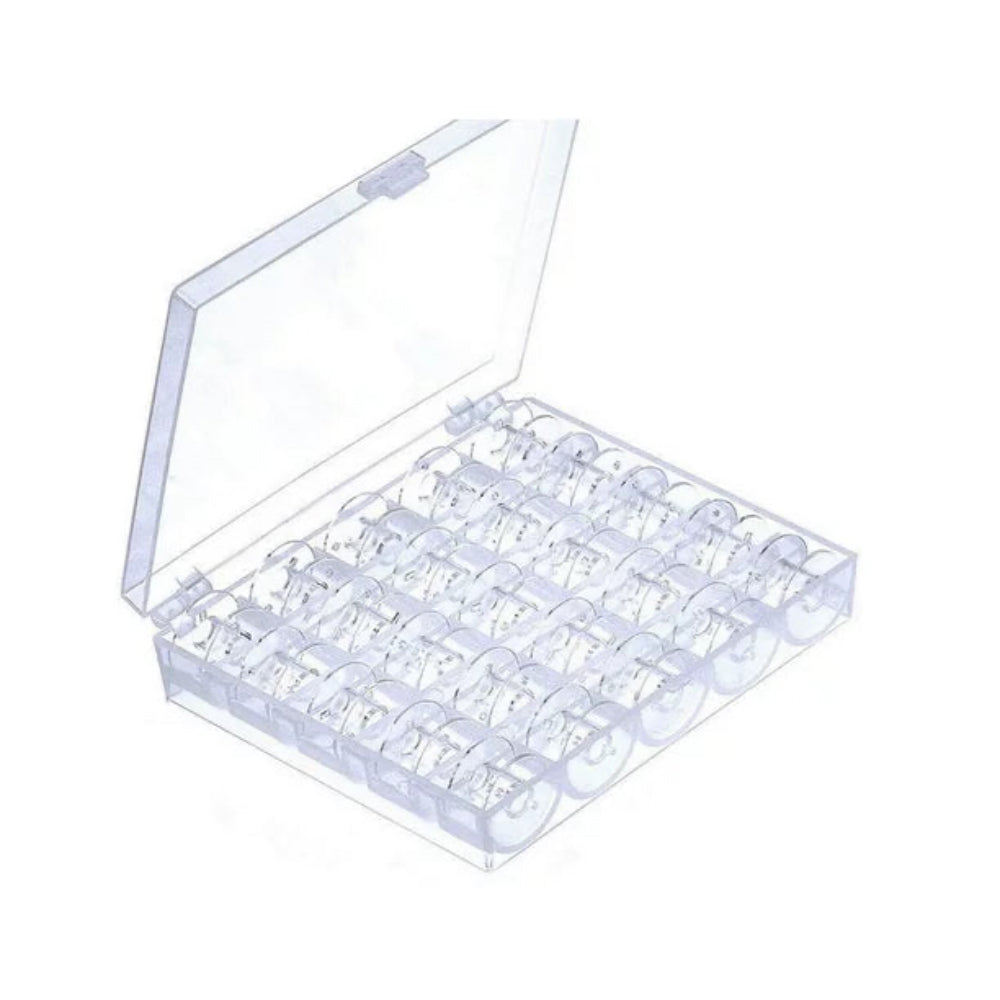 Plastic Sewing Machine Bobbins – Pack of 25
