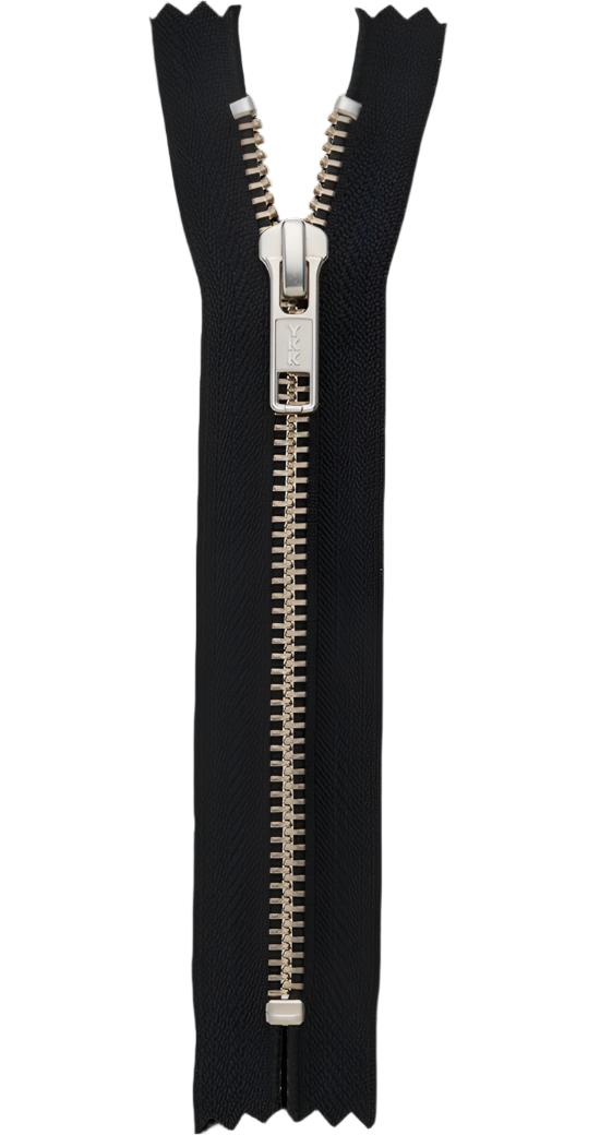 Standard Metal Zipper – Brass, Nickel & Custom Finishes