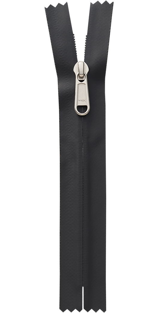 Racquet Coil Zipper with Hot Melt PU Laminated Tape