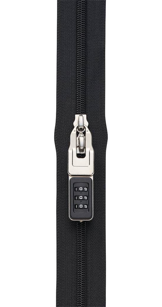 NATULON® Racquet Coil Zipper with Dial Lock
