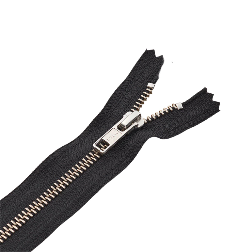 Standard Metal Zipper – Brass, Nickel & Custom Finishes