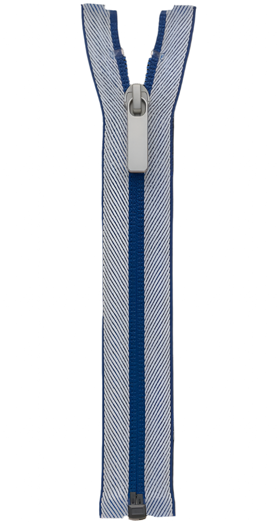 Denim Look Designed Tape Zipper – Soft Woven Finish