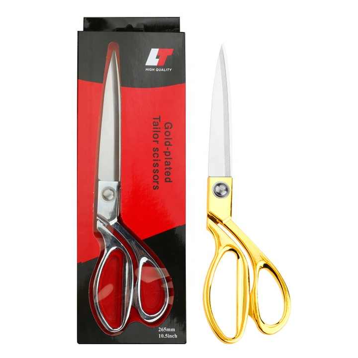 Industrial Tailoring Scissors – Plastic, Steel & China Brass Handles (Multiple Sizes)