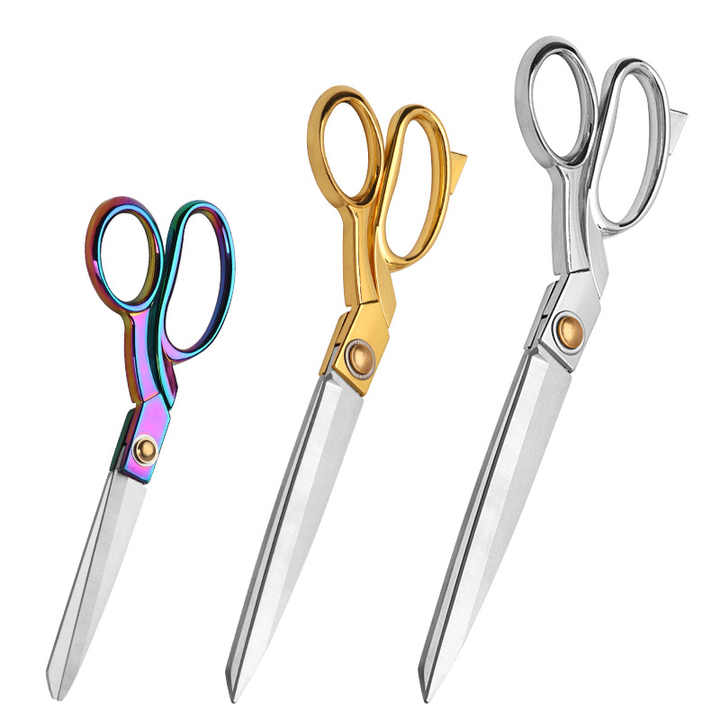 Industrial Tailoring Scissors – Plastic, Steel & China Brass Handles (Multiple Sizes)