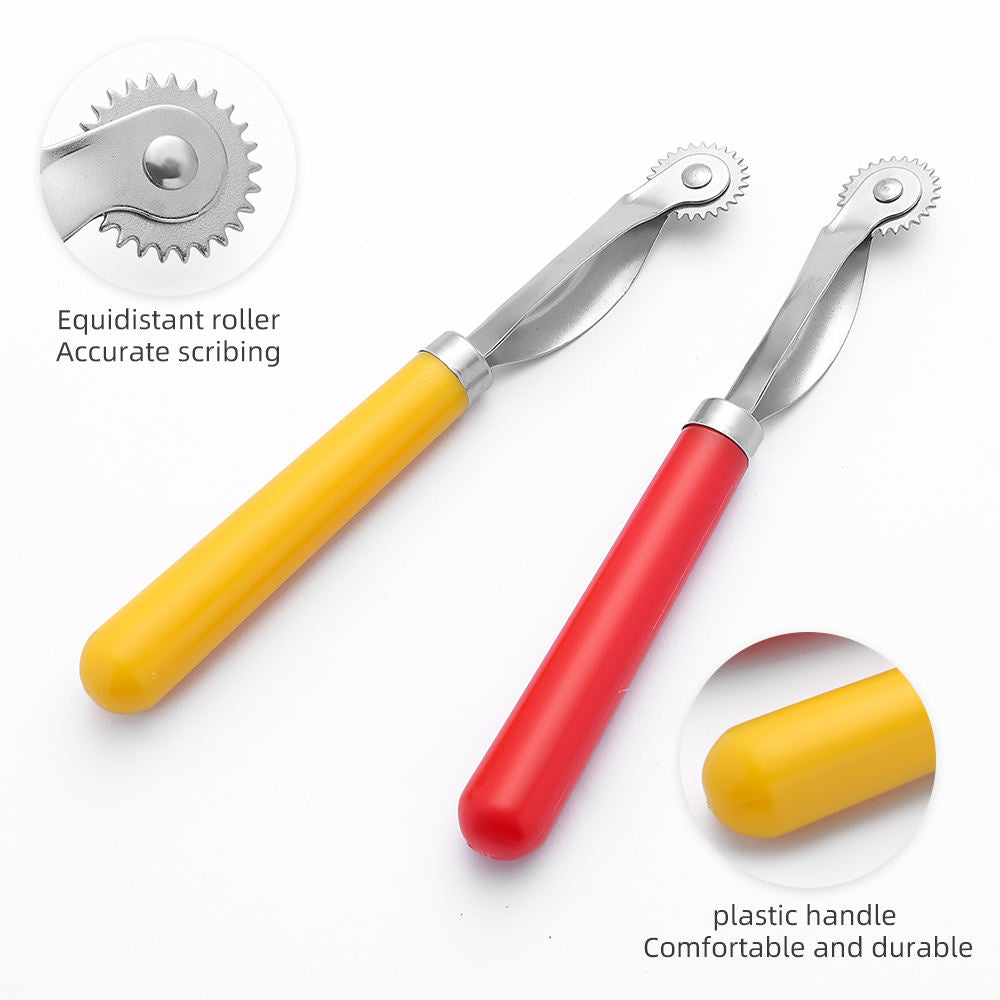 Stitch Marker Tracing Wheel – Plastic Handle, Metal Point | For Leather, Fabric & Tailoring