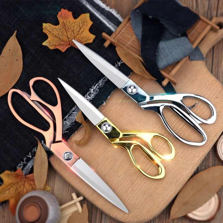 Industrial Tailoring Scissors – Plastic, Steel & China Brass Handles (Multiple Sizes)