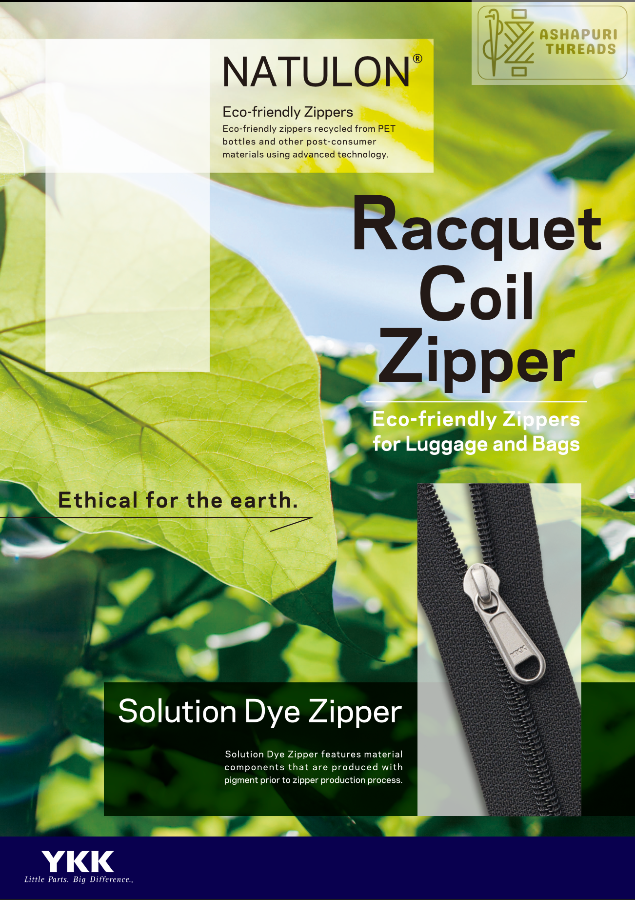 Racquet Coil Zipper