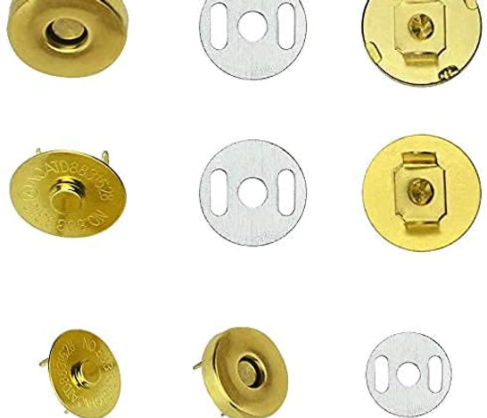 Golden Metal Magnetic Button Snaps Fasteners