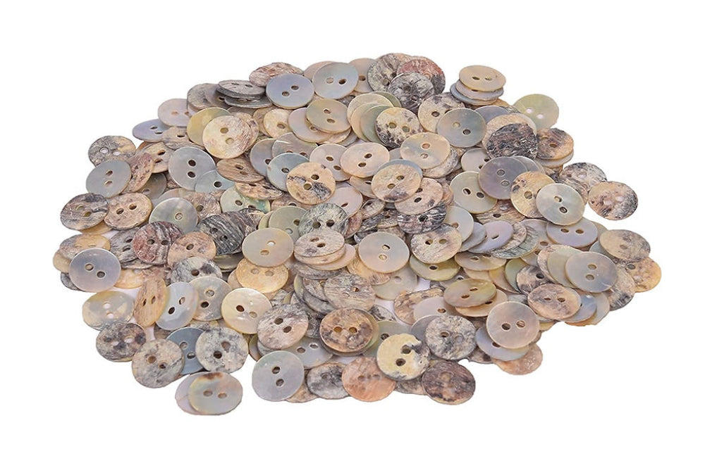 Light Brown Sea Shell (MOP) Buttons – Glossy/Matt Finish
