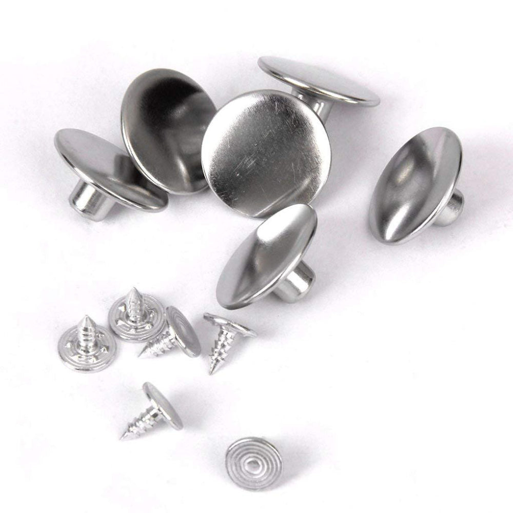 Silver Stainless Steel Jeans Metal Button