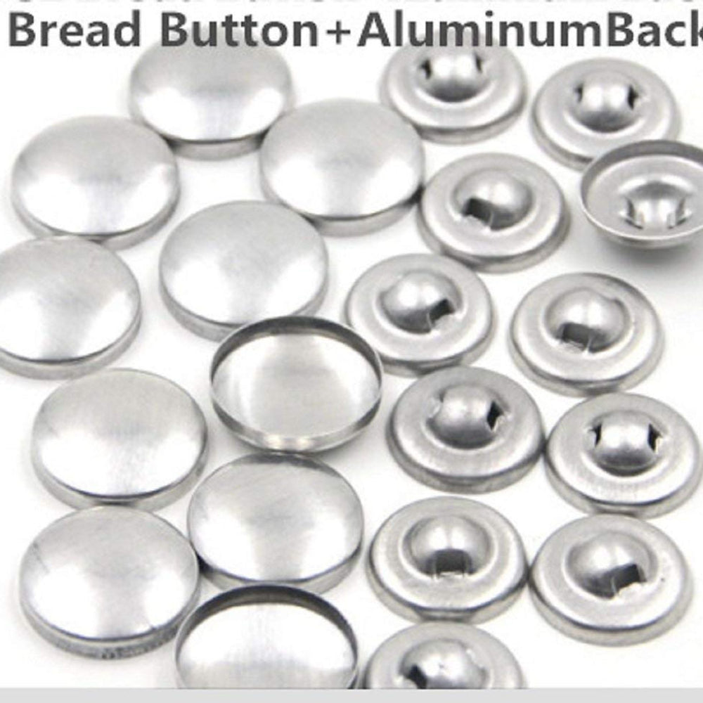 Silver Aluminium Button- Moulds for Sewing and Embroidery