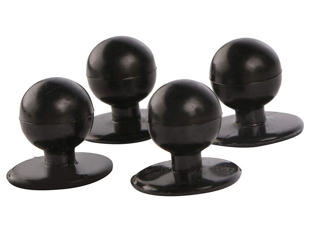 Mushroom Button Chef Coat Removable Buttons – Pack of 12 (Red / Blue / Black)
