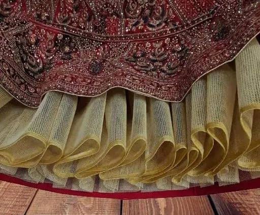 Can Can Net Fabric – Polyester for Lehengas & Gowns (11 inch x 45 Meter)