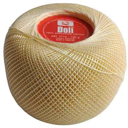 Doli Mercer Crochet Cotton – 100g Ball | 100% Cotton | High Lustre