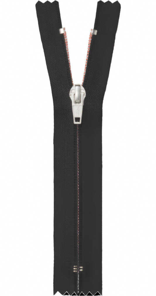 Iridescent Coil Zipper with Hint of Elements – Subtle Shine, Sleek Contrast