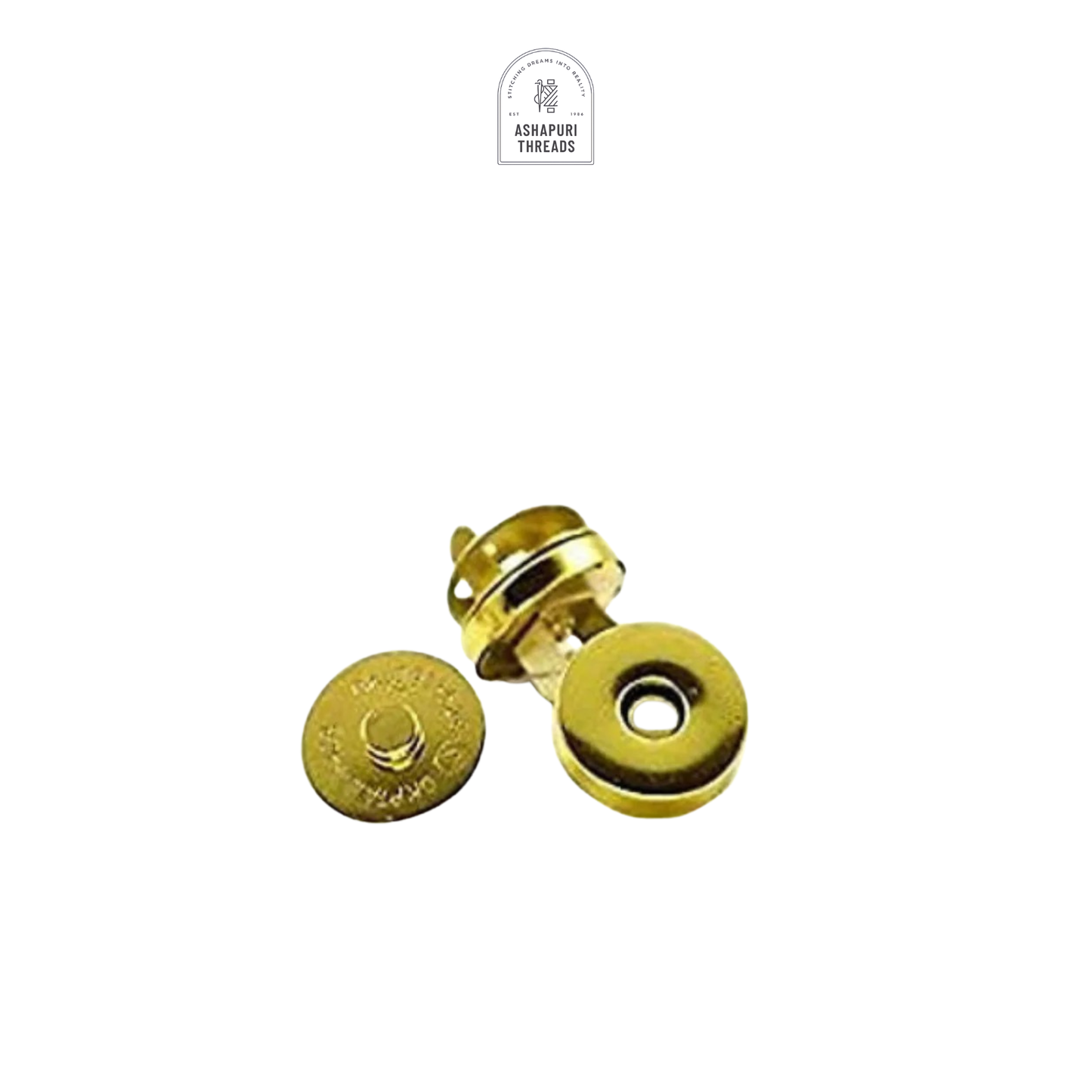 Golden Metal Magnetic Button Snaps Fasteners