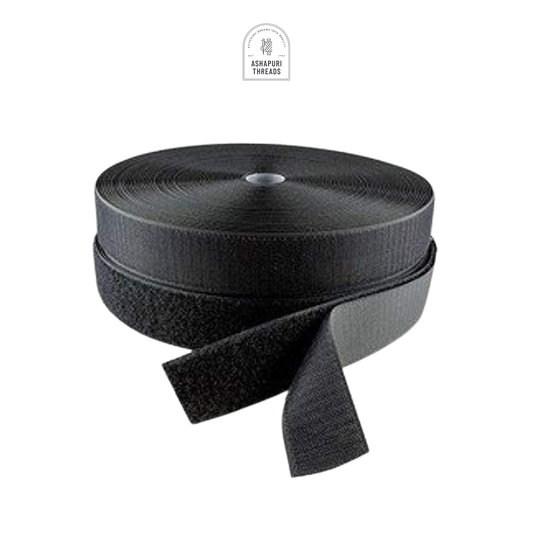 Two-Sided Hook & Loop Tape (Black) – Durable Fastening Solution