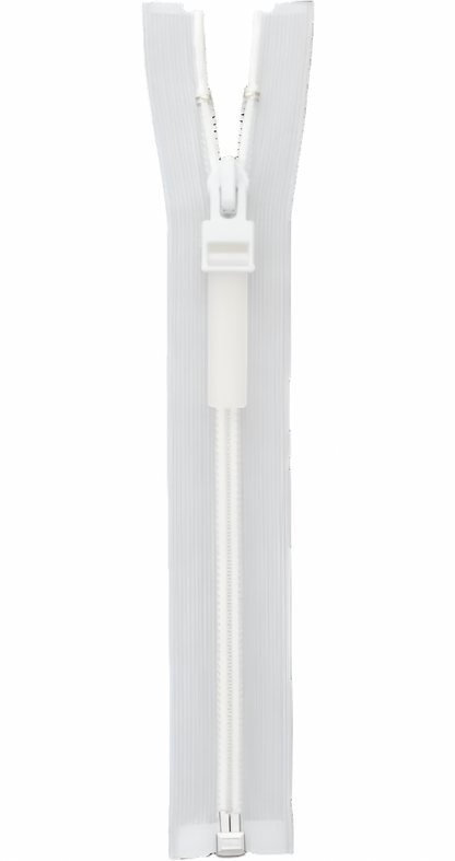 Clear Tape Coil Zipper with Replaceable TPU Puller