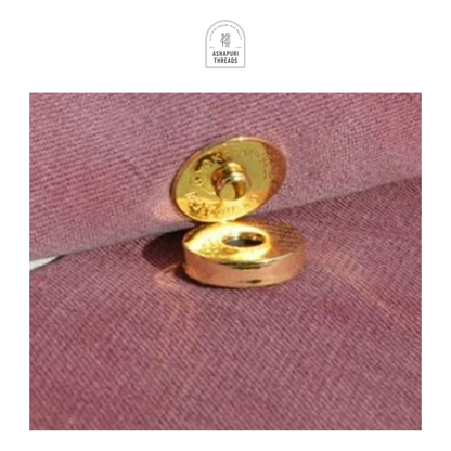 Golden Metal Magnetic Button Snaps Fasteners