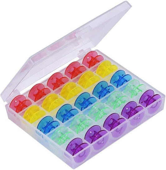 Plastic Sewing Machine Bobbins – Pack of 25