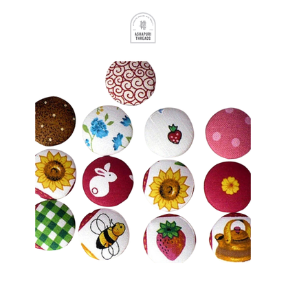 Silver Aluminium Button- Moulds for Sewing and Embroidery