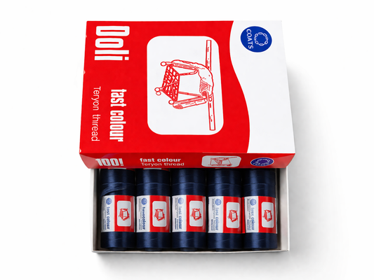Doli Rayon Embroidery Thread – 500m Tube | High Lustre | Machine Embroidery