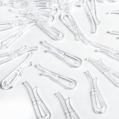Transparent Plastic Shirt Clips – 1000pcs Pack