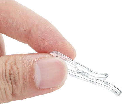 Transparent Plastic Shirt Clips – 1000pcs Pack