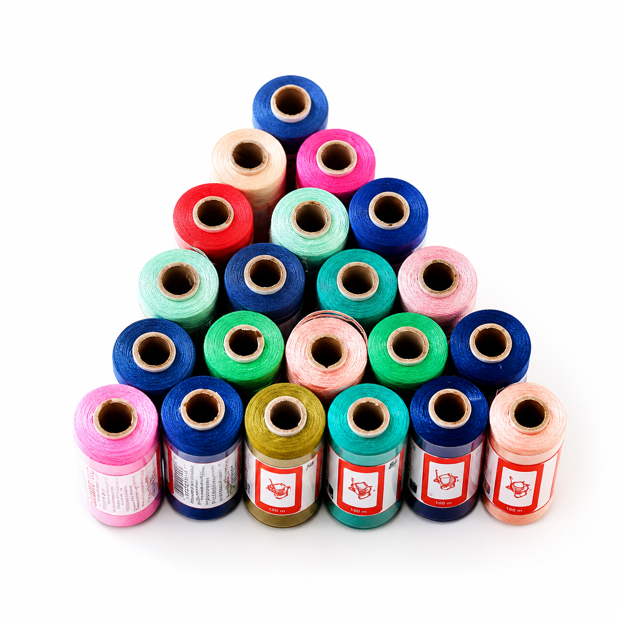 Doli Rayon Embroidery Thread – 500m Tube | High Lustre | Machine Embroidery