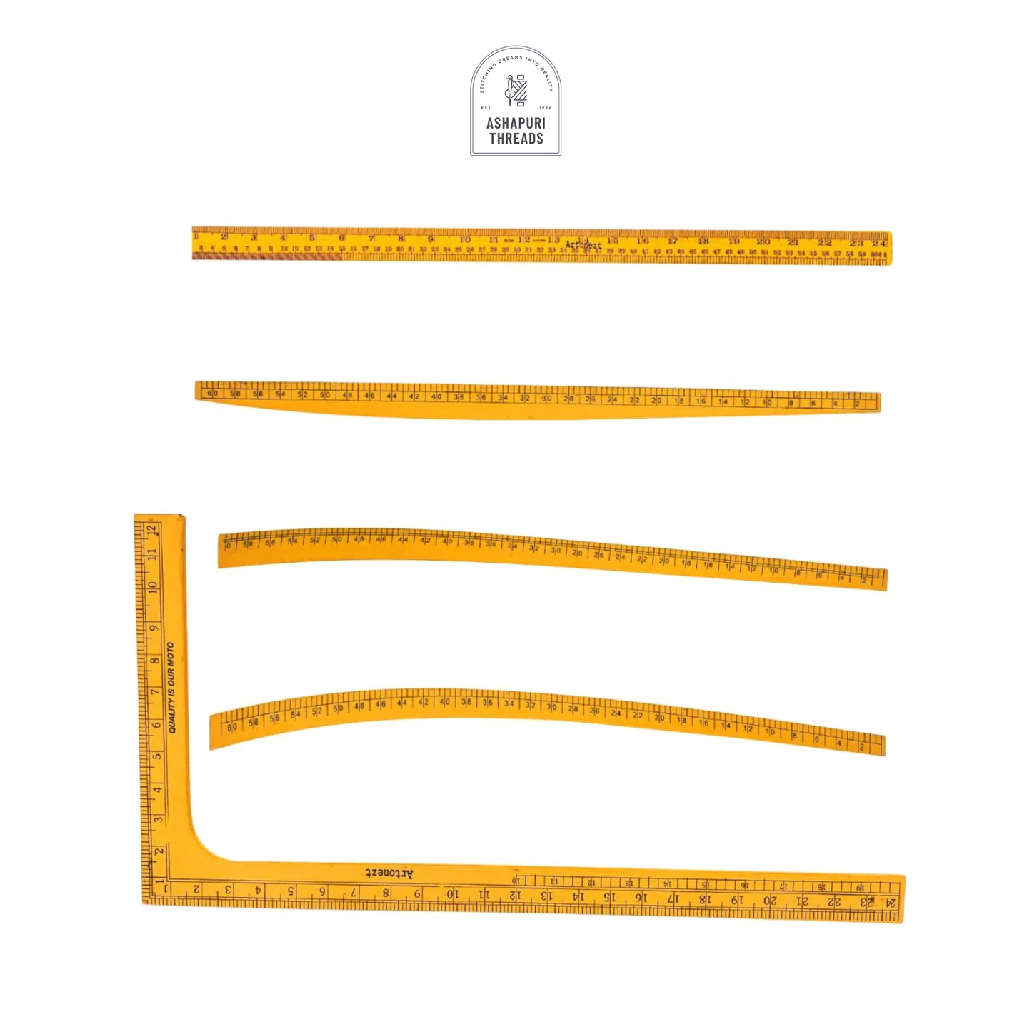 Wooden Tailoring Measurement Scales – For Tailors & Designers