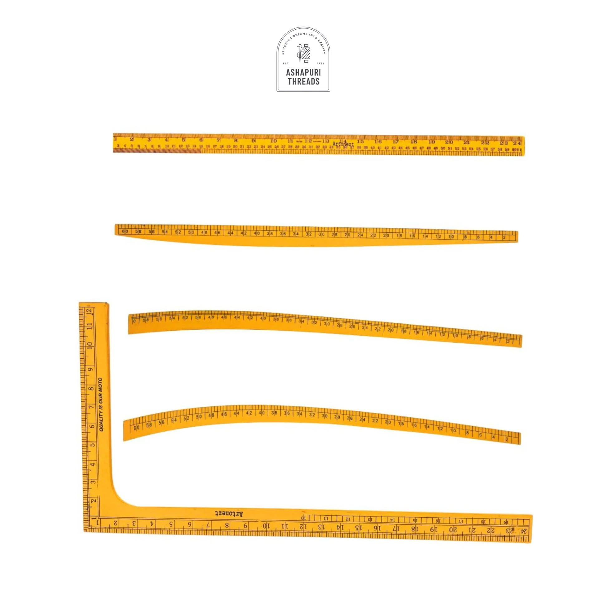Wooden Tailoring Measurement Scales – For Tailors & Designers