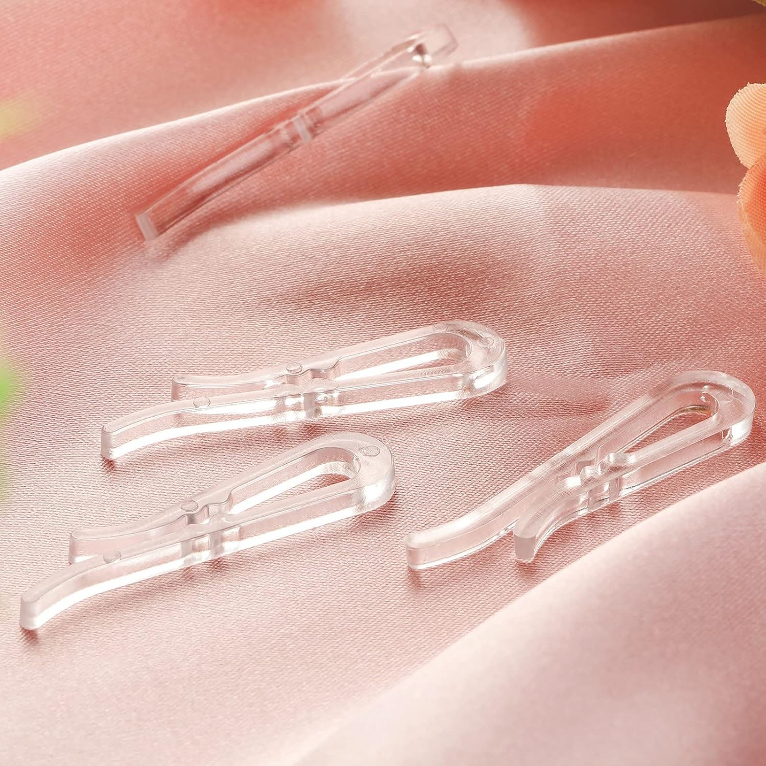 Transparent Plastic Shirt Clips – 1000pcs Pack