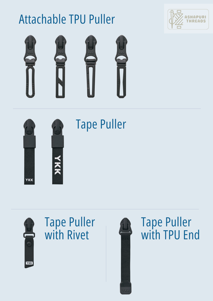 Attachable TPU Puller for Zippers – Size #5 (Coil & VISLON)