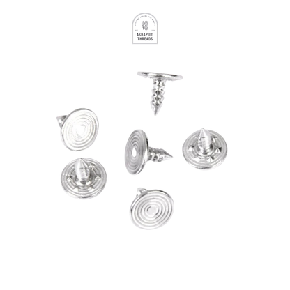 Silver Stainless Steel Jeans Metal Button (Pack of 60)