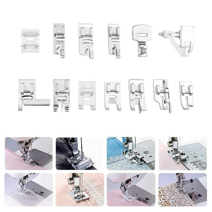32-Piece Presser Foot Accessories Kit  | Heavy-Duty Machine Feet | Universal Stitch Compatibility