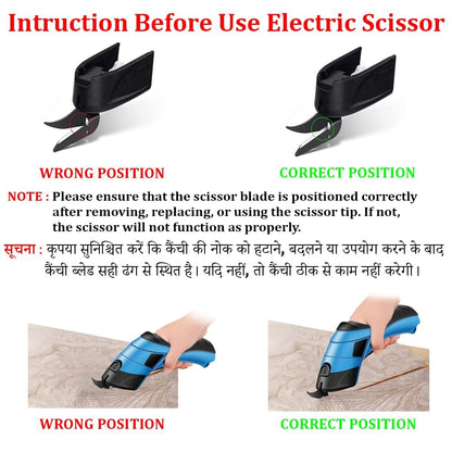 Cordless Electric Fabric Cutter – Rechargeable Cloth Cutting Machine