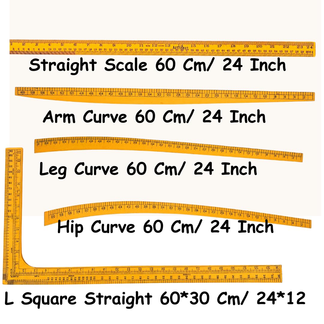 Wooden Tailoring Measurement Scales – For Tailors & Designers