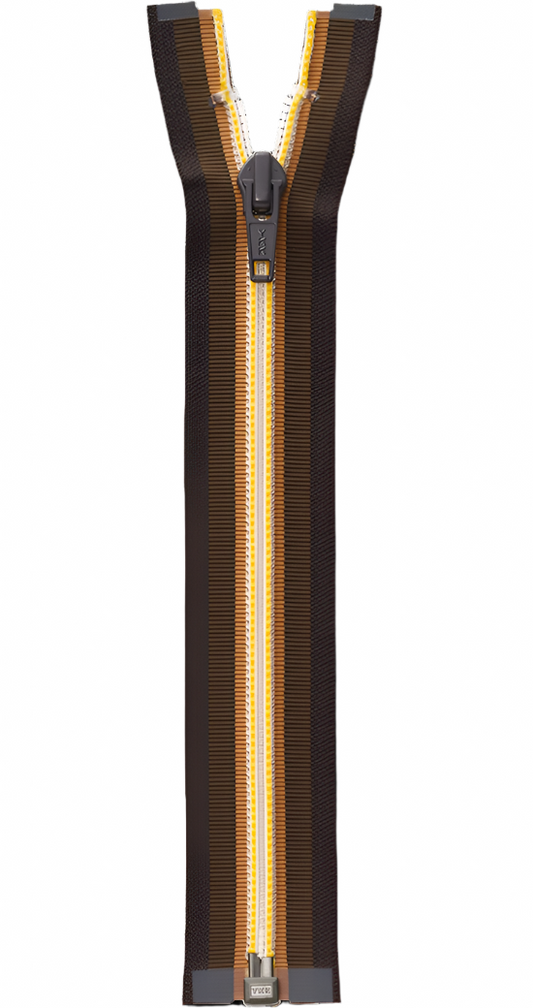 Striped Tape Coil Zipper