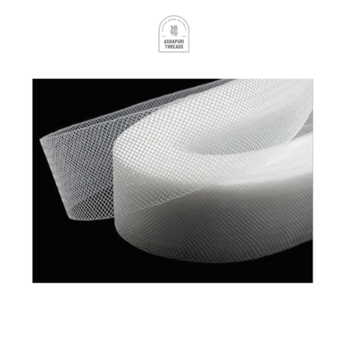 Can Can Net Strip – Horsehair Braid for Boning, Hemming & Structured Sewing